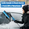 MPOQZI Vehicle-mounted Telescopic Multifunctional Snow Shovel