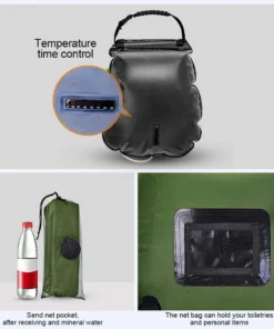 ELAGO Portable Solar Shower Bag for Camping 5 gallons/20L