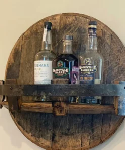 NEW YEARS SALE - 50% OFF - Bourbon Whiskey Barrel Shelf