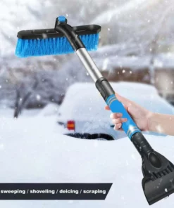 MPOQZI Vehicle-mounted Telescopic Multifunctional Snow Shovel