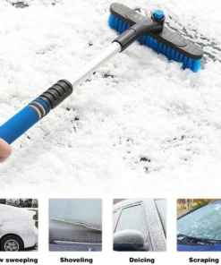 MPOQZI Vehicle-mounted Telescopic Multifunctional Snow Shovel