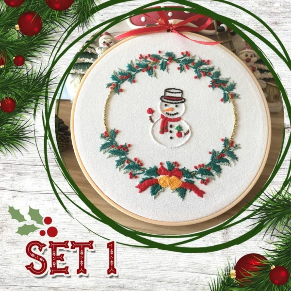 (🎄Early winter Sale🎄-50% OFF) Christmas Embroidery Set