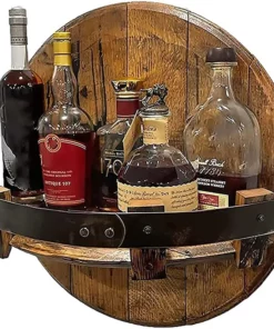 NEW YEARS SALE - 50% OFF - Bourbon Whiskey Barrel Shelf