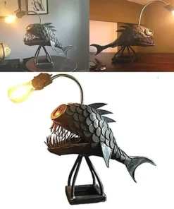 🐠🐟Lantern fish night Light🎏-Rustic Style Fish Statue Lightning🔥🔥(Christmas sale)