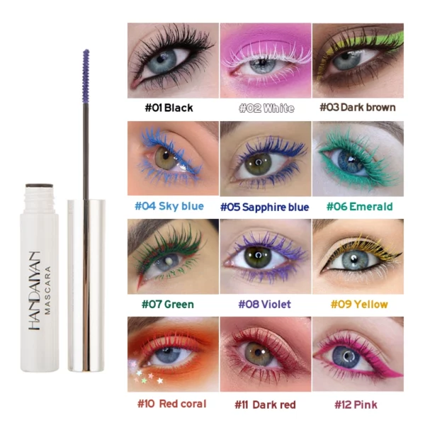 🎁50% OFF& BUY 2 GET 1 FREE 💝12 Colors Colorful Mascara