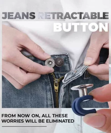 (🎄New Year Hot Sale🎄-48% OFF)Jeans Retractable Button（3 PCS)