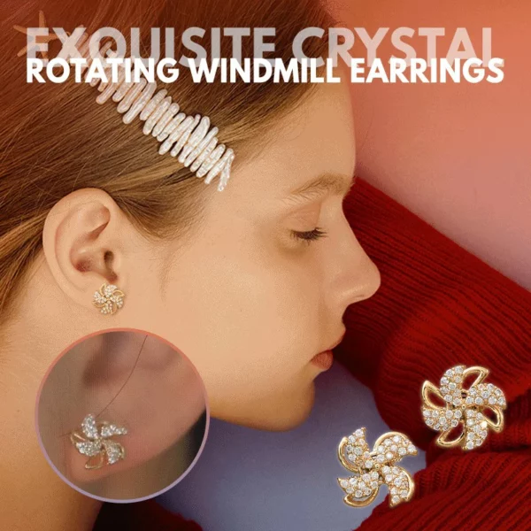 (2022 New Year Hot Sale - 50% Off Now) Rotating Windmill Earrings (BUY 4 GET 20% OFF NOW)