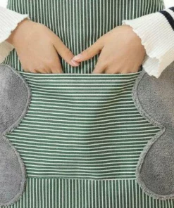 Oil-Proof Waterproof Wipeable Stripes Apron