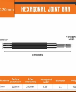 TELESCOPIC HEXAGONAL JOINT BAR