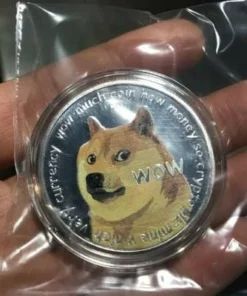 DOGECOIN UV COLOR PRINTING DOGECOIN NEW COMMEMORATIVE COIN