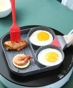 (🔥 HOT SALE🔥)2 Hole Non-stick Frying Pan For Burger Eggs Ham — Cooking Breakfast