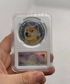 DOGECOIN UV COLOR PRINTING DOGECOIN NEW COMMEMORATIVE COIN