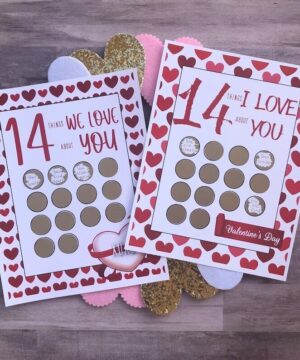 Valentine Scratch Off Print - 14 Things I Love About You.😍Buy 3 Get 1 Free