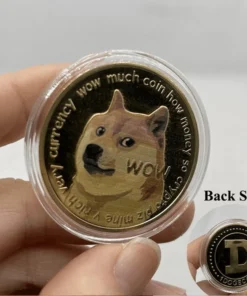 DOGECOIN UV COLOR PRINTING DOGECOIN NEW COMMEMORATIVE COIN