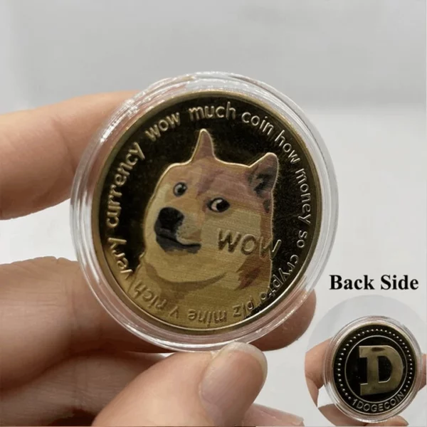 DOGECOIN UV COLOR PRINTING DOGECOIN NEW COMMEMORATIVE COIN