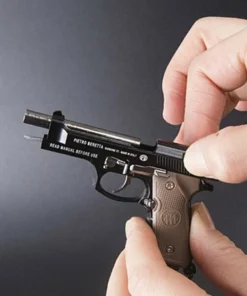 【Favorite Gifts for Men and Boys】Miniature key chain Beretta Toy Pistol