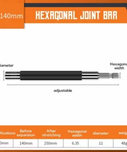 TELESCOPIC HEXAGONAL JOINT BAR