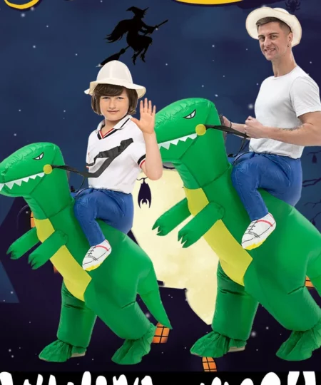 🦖🦖3D Ride Inflatable Dinosaur Costume