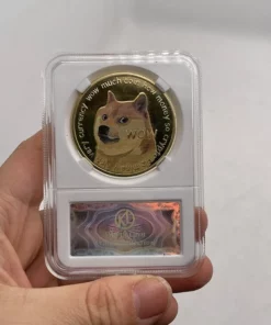 DOGECOIN UV COLOR PRINTING DOGECOIN NEW COMMEMORATIVE COIN