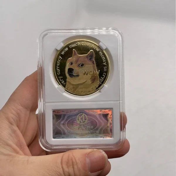 DOGECOIN UV COLOR PRINTING DOGECOIN NEW COMMEMORATIVE COIN