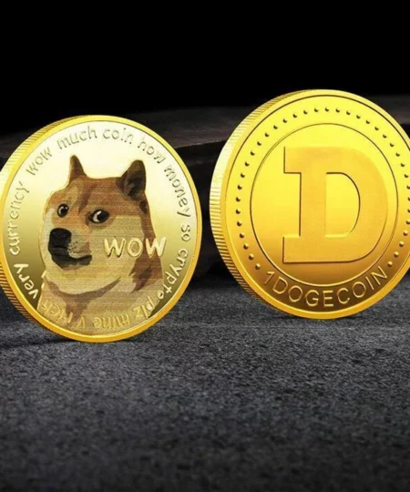 DOGECOIN UV COLOR PRINTING DOGECOIN NEW COMMEMORATIVE COIN