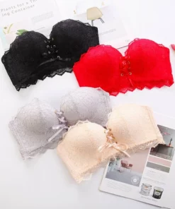 Lace-up Strapless Bra