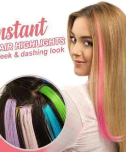 InstaClip-On Colored Hair Extensions