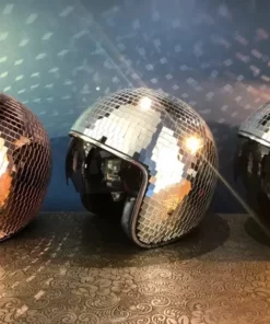 Disco ball Helmet with Retractable Visor