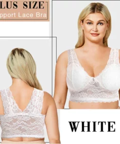 The Lacy Bra – Front Closure 5D Shaping Push Up Bra – Seamless, Beauty Back, Comfy