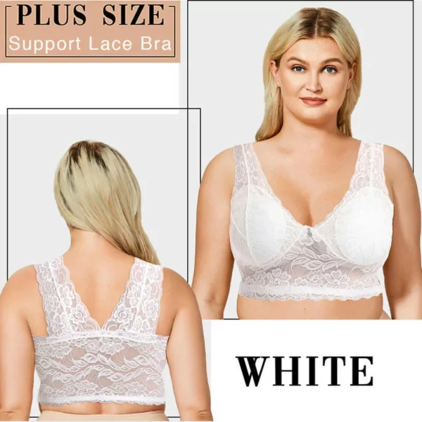 The Lacy Bra – Front Closure 5D Shaping Push Up Bra – Seamless, Beauty Back, Comfy