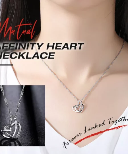 MUTUAL AFFINITY HEART NECKLACE -FOREVER LINKED TOGETHER