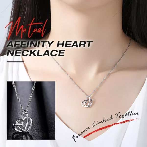 MUTUAL AFFINITY HEART NECKLACE -FOREVER LINKED TOGETHER