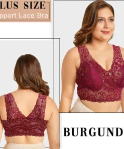 The Lacy Bra – Front Closure 5D Shaping Push Up Bra – Seamless, Beauty Back, Comfy