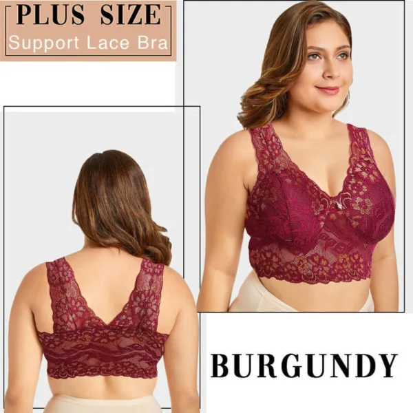 The Lacy Bra – Front Closure 5D Shaping Push Up Bra – Seamless, Beauty Back, Comfy