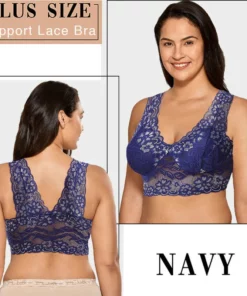 The Lacy Bra – Front Closure 5D Shaping Push Up Bra – Seamless, Beauty Back, Comfy