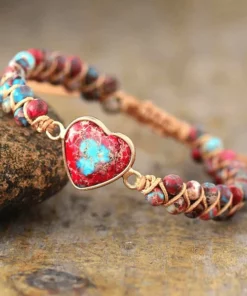 50% OFF🎁❤️- Passionate Heart Jasper Bracelet🎁The best gift for loved ones💕