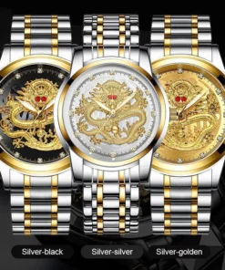 ✨FATHER\'S DAY PROMOTION- 50%OFF✨EMBOSSED GOLDEN DRAGON WATCH