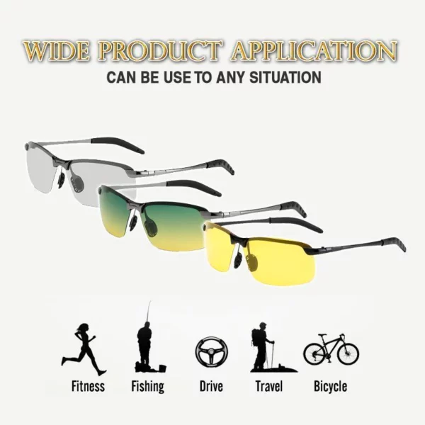 SunRay™ Outdoor Photochromic Polarized Glasses