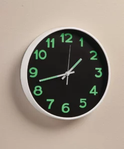 Glow-in-the-Dark Wall Clock