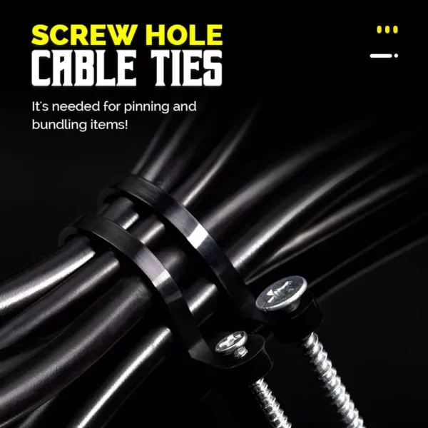 SCREW HOLE CABLE TIES