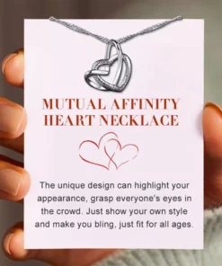 MUTUAL AFFINITY HEART NECKLACE -FOREVER LINKED TOGETHER