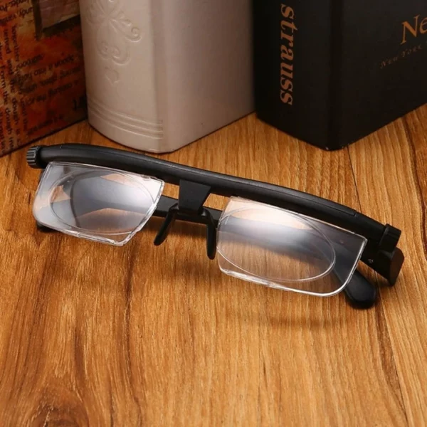 Focus Adjustable Eyeglasses -6 To +3 Diopters Myopia Glasses Reading Glasses