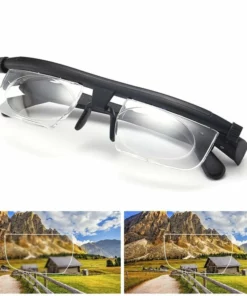 Focus Adjustable Eyeglasses -6 To +3 Diopters Myopia Glasses Reading Glasses