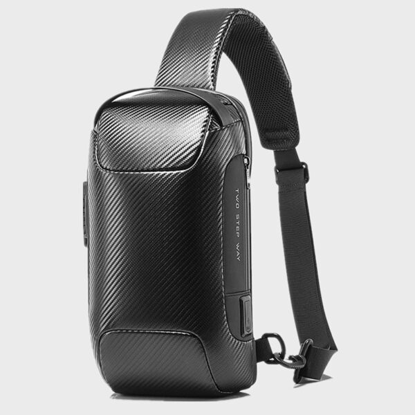 New Carbon Fiber Streamline Anti-Theft Sling Bag