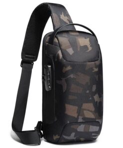 New Carbon Fiber Streamline Anti-Theft Sling Bag