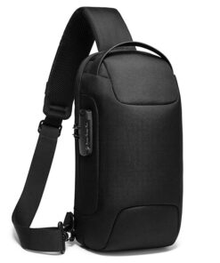 New Carbon Fiber Streamline Anti-Theft Sling Bag