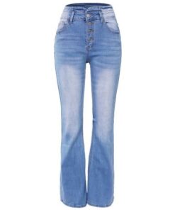 90s Vintage Button Fly High Waist Flare Leg Jeans