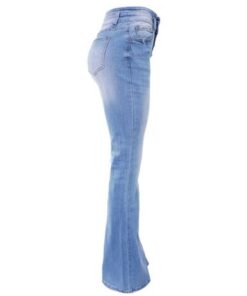 90s Vintage Button Fly High Waist Flare Leg Jeans