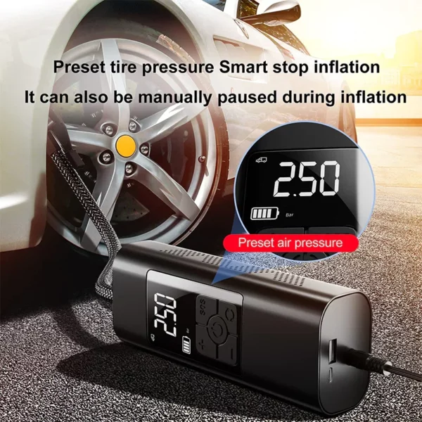 🚲Car Owner Denefits🚗 - Multifunctional Portable Car Air Pump（👍Essential artifact for home travel）