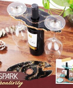 DIY Resin Wine And Glass Holder 2pcs Set